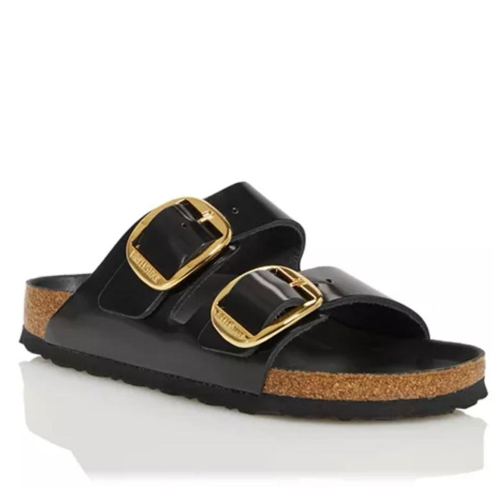 SOLD Birkenstock Women's Arizona High Shine Big Buckle Slide Sandals
